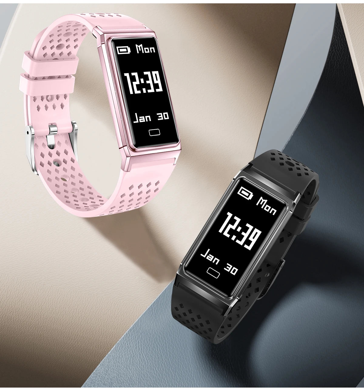 LIGE 4.9MM Ultra-Thin Fashion Men Women Smart Bracelet Sports Fitness Tracker Heart Rate Health Monitor Waterproof SmartWatch