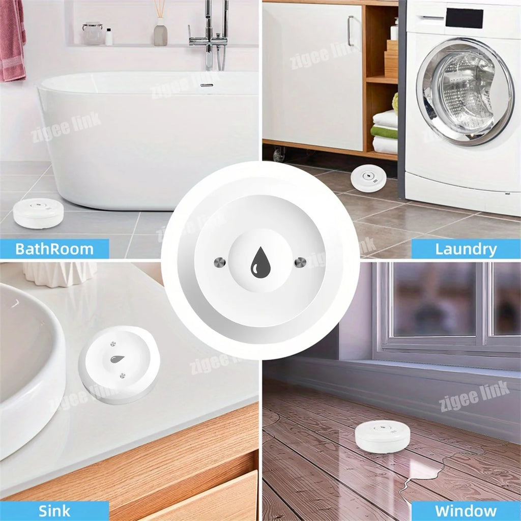 Smart Water Leak Sensor ZigBee 3.0 Flood Alarm for Home Automation Tidesmit