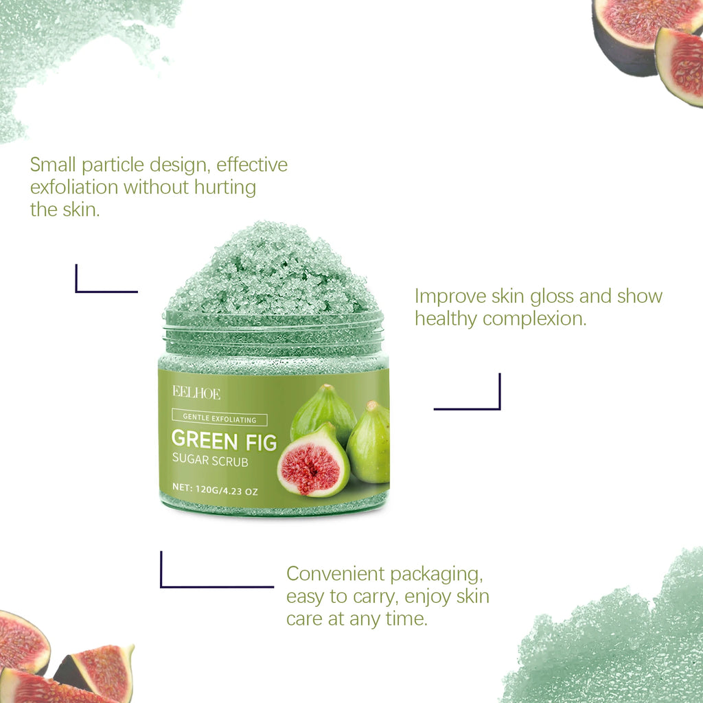 Green Fig Sugar Scrub | Natural Exfoliating Body Polish for Radiant Skin Scrubs Treatments Tidesmit