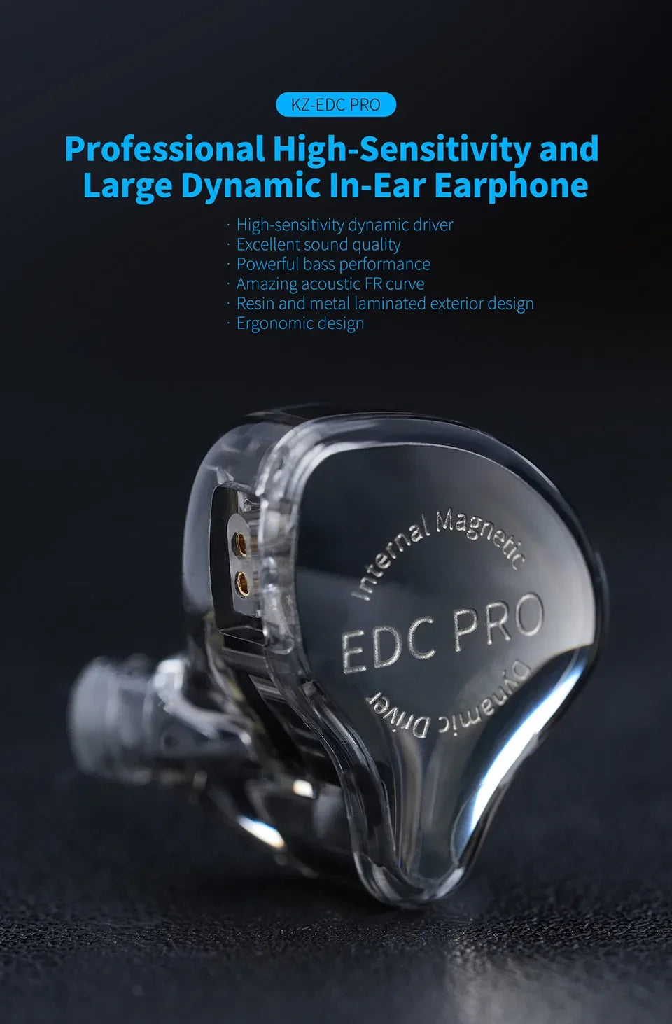 Tidesmit HiFi Wired In-Ear Monitors with Dual Dynamic Drivers Tidesmit