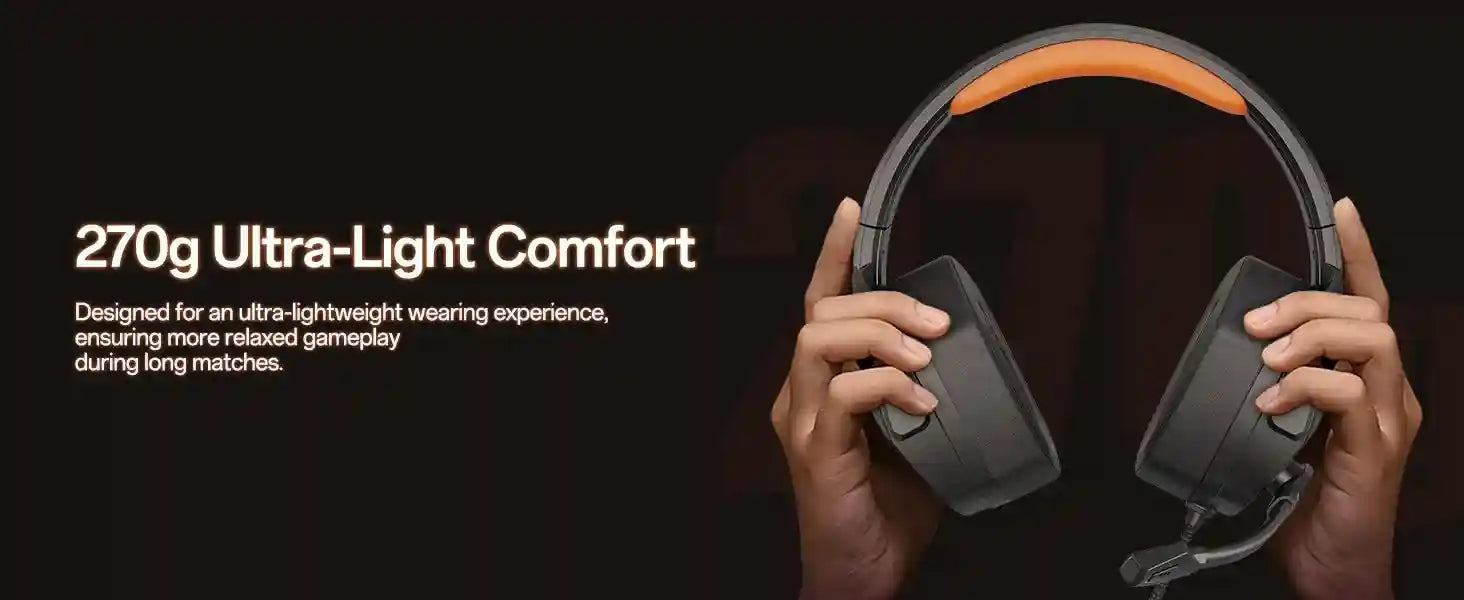 Pro Gaming Headset with Mic - Over-Ear Wired Audio for Xbox PS5 PC Tidesmit