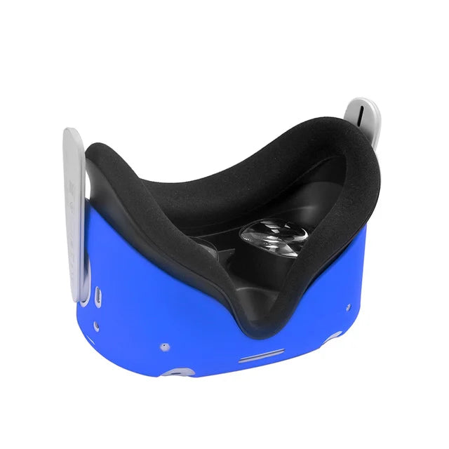 Oculus Quest 2 Silicone Cover Skin - Protective VR Headset Case Blue Tidesmit