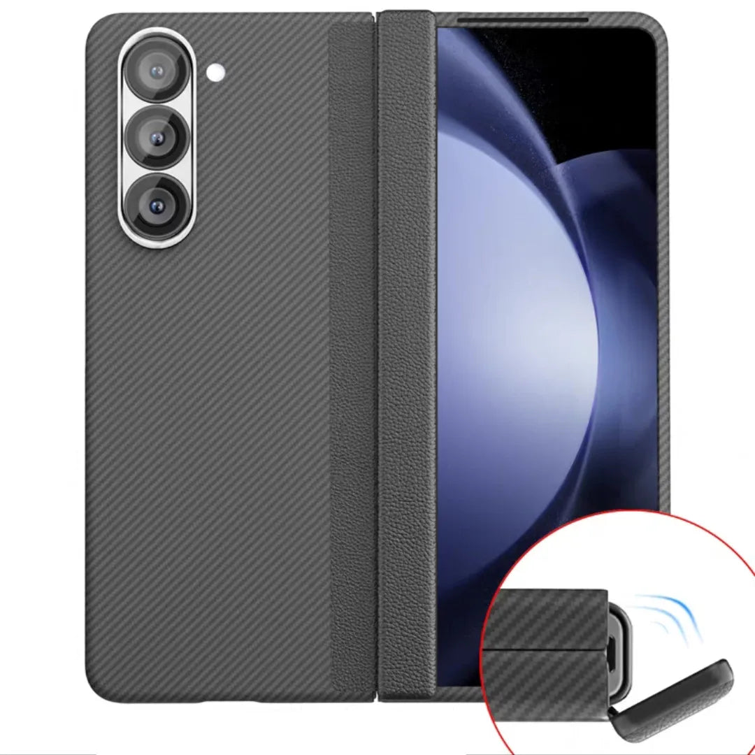 Samsung Galaxy Z Fold 6 Carbon Fiber Case - Slim Military-Grade Cover Tidesmit