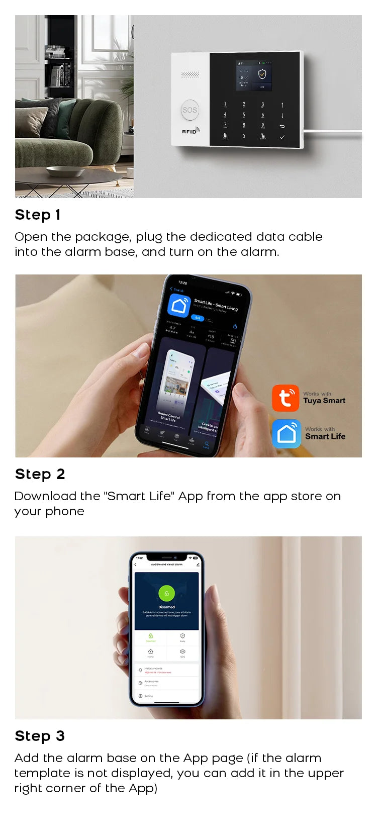 WiFi GSM Smart Home Alarm System - Tuya Security Kit by Tidesmit Tidesmit