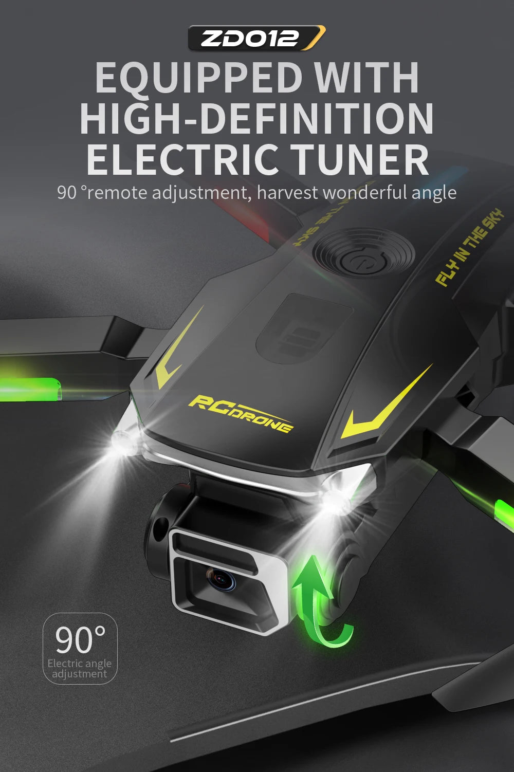 GPS Camera Drone 8K HD - Foldable Brushless Quadcopter with GPS Tidesmit