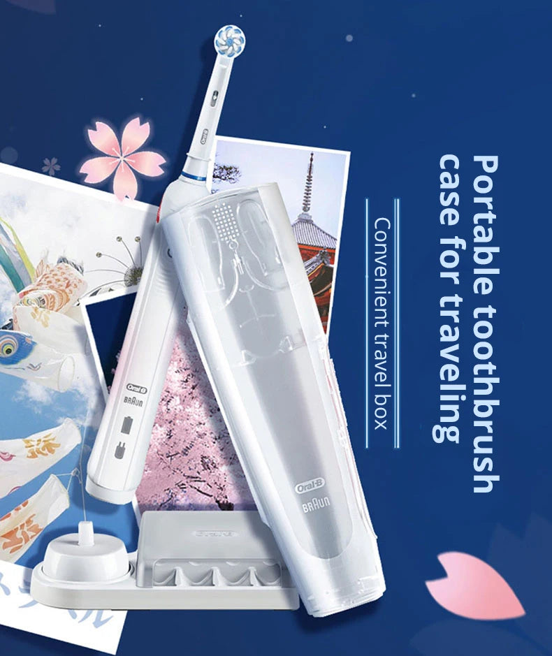 Oral B Pro 4000 Electric Toothbrush Rechargeable 3D Visible Pressure Sensor 4 Modes Sonic Tooth Brush for Adults Oral Cleaning