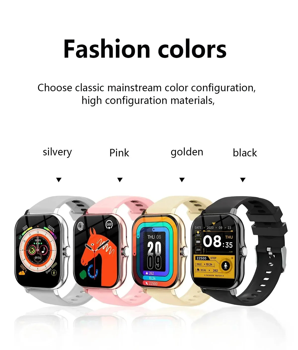 2026 New Smart Watch 1.83'' Inch HD Screen Bluetooth Call Sleep Blood Oxygen Pressure Health Monitoring Watches For Women Men