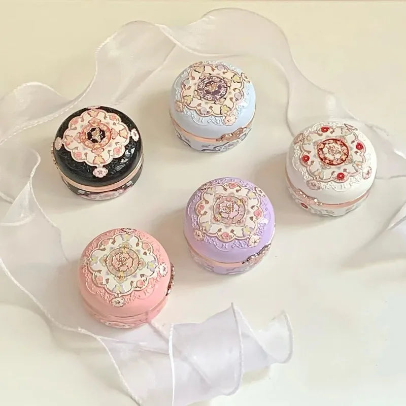 Tidesmit Flower Knows Strawberry Rococo embossed blusher in fine powder texture for long-lasting face makeup enhancement