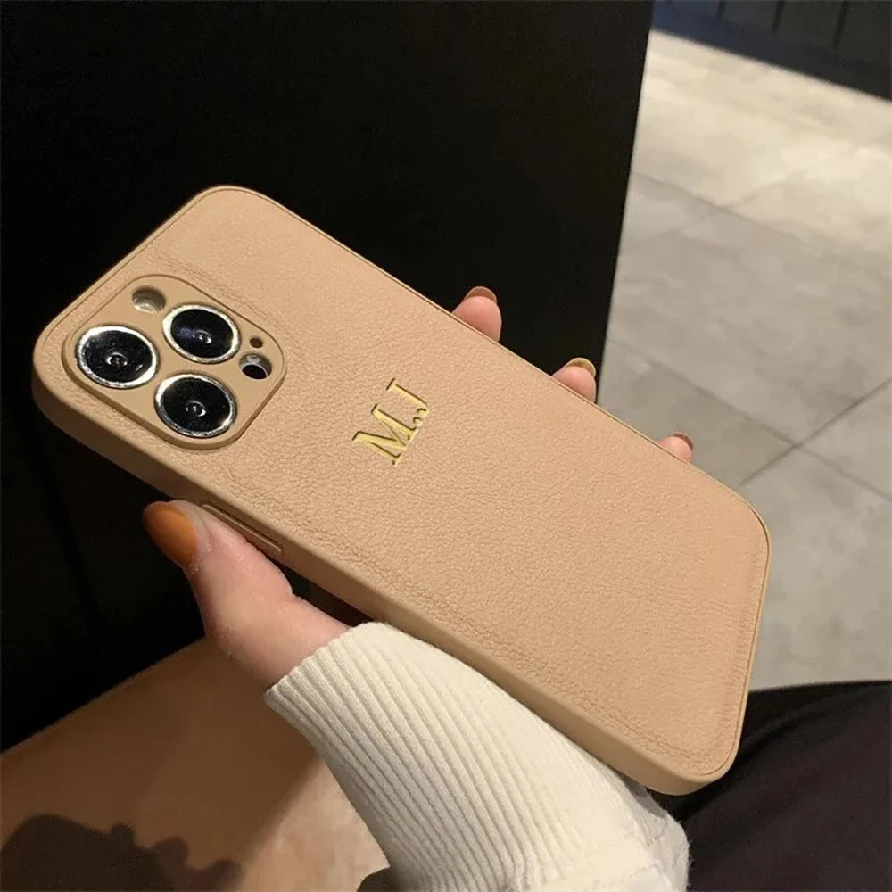 Personalised iPhone Case: Custom Initial Slim Fit Cover with Drop Protection Tidesmit