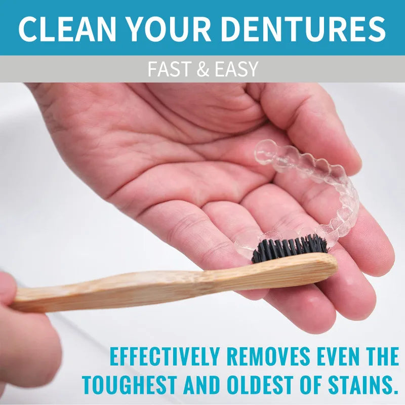 Tidesmit 30ml aligner and denture cleaner foam for deep stain removal, retainer whitening, and fresh breath