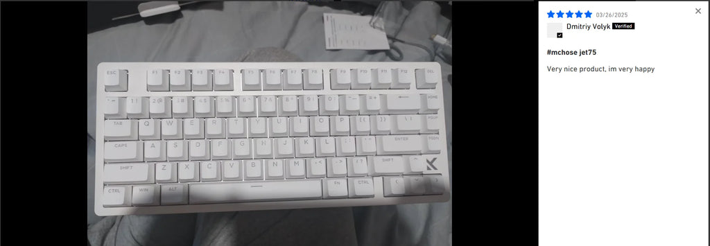 MCHOSE JET75  Magnetic Switch Gaming Keyboard Hall Effect Hot-Swappable Customized RGB Snap Tap 0.1ms Latency 8kHz Polling Rate