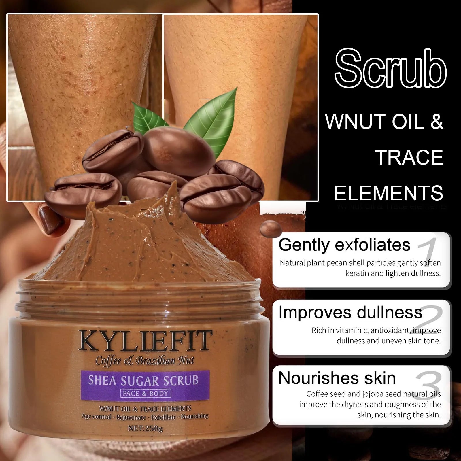 Coffee Sugar Scrub: Exfoliating Body Polish for Radiant Skin Scrubs Treatments Coffee Scrub Tidesmit