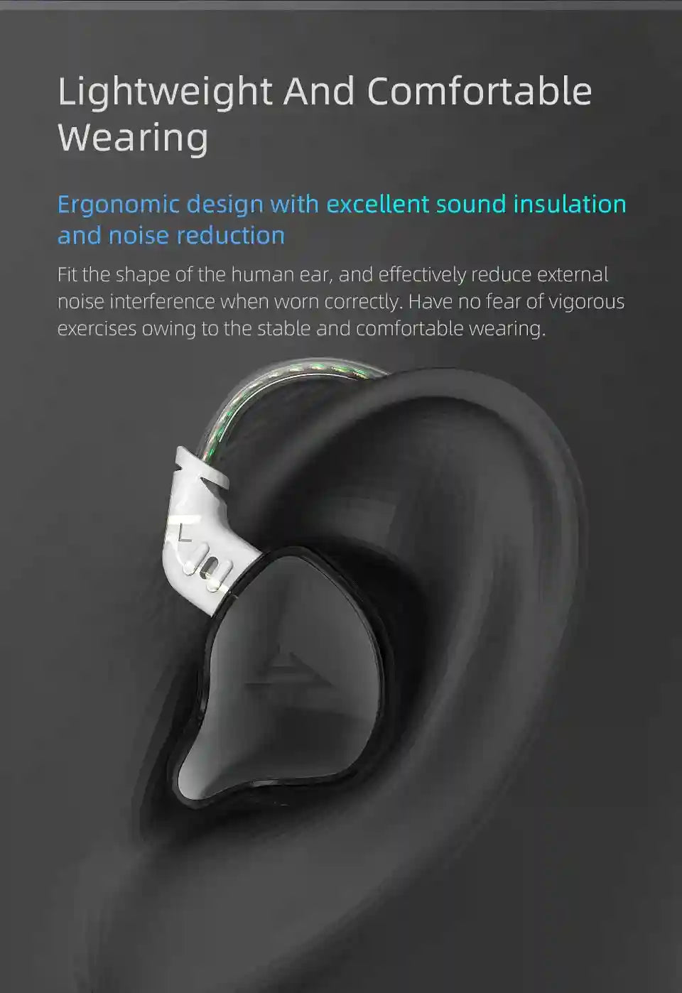 Wired In-Ear Monitors with Noise Isolation and Deep Bass Control Tidesmit