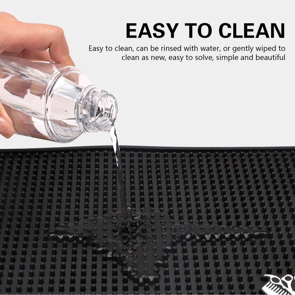 Barber Station Mat Non-Slip Pad for Professional Hair Tool Organization Massage Chairs Tidesmit