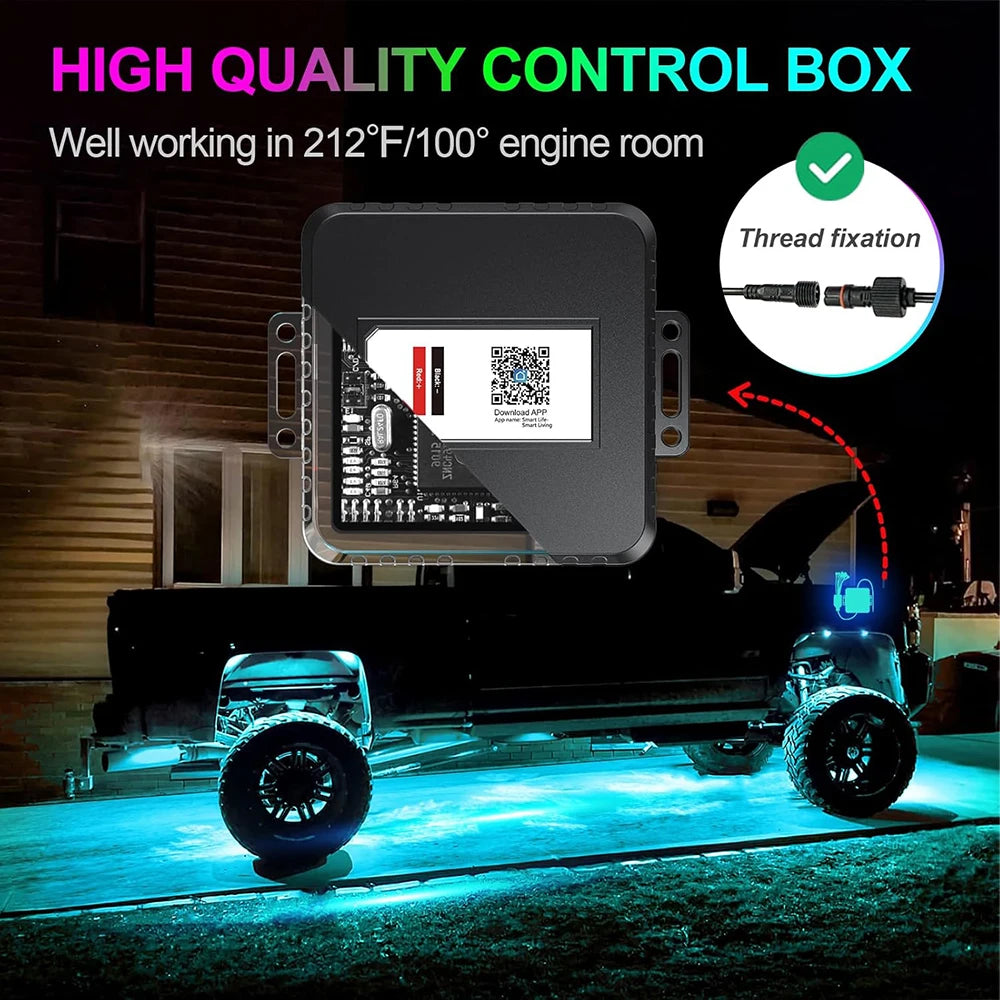 Underglow Rock Lights RGB LED Kit for Truck ATV UTV - Tidesmit Tidesmit