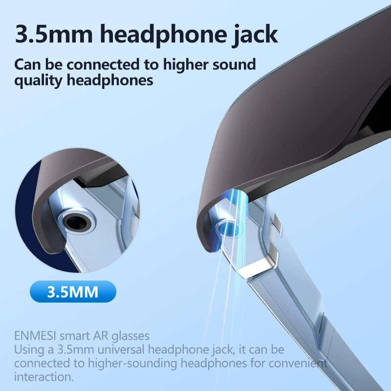 4K VR Smart Glasses with Myopic Adjustment - All-in-One 3D Headset Tidesmit