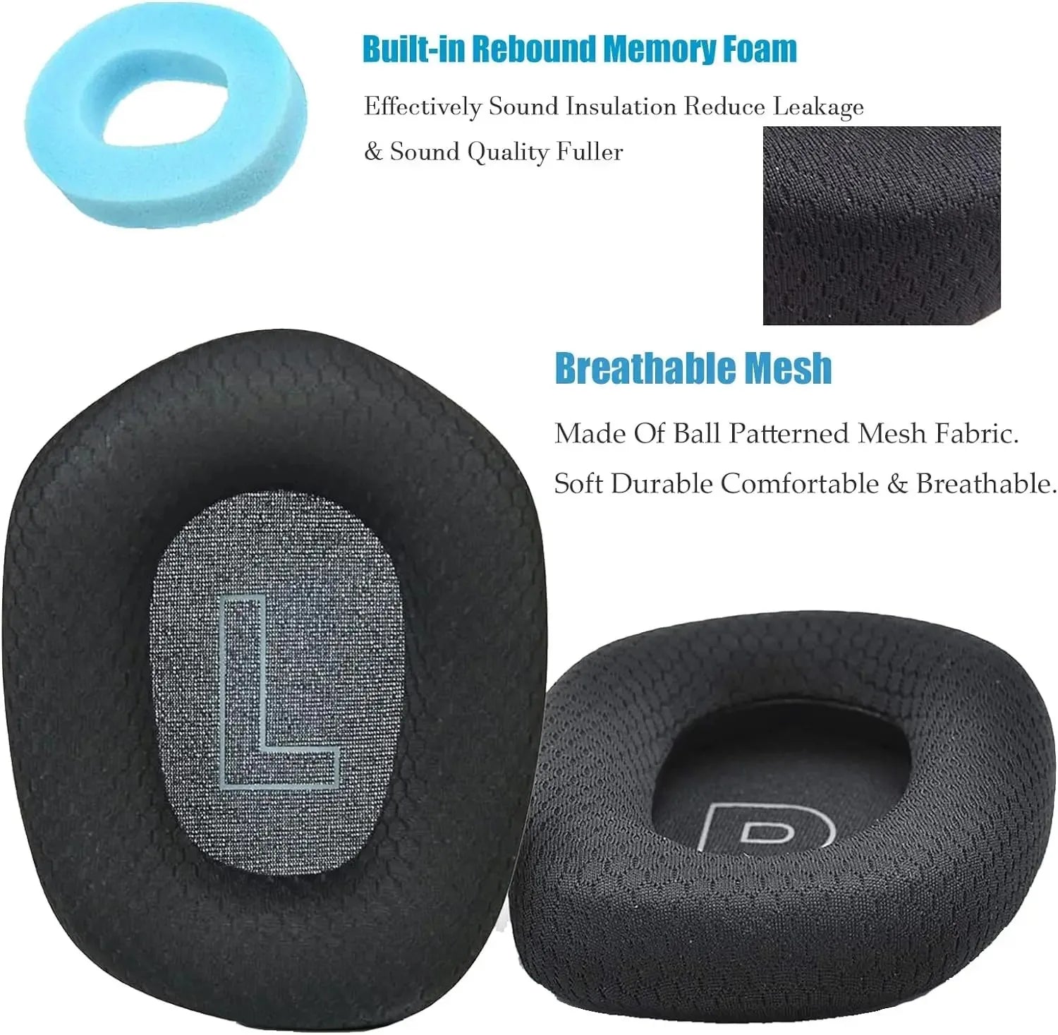 Logitech G733 Replacement Earpads and Headband Kit by Tidesmit Tidesmit