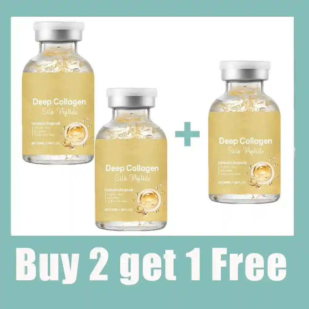 Tidesmit Silk Peptide Ampoule anti-aging serum with collagen and 30 peptide complex for intensive lifting and firming