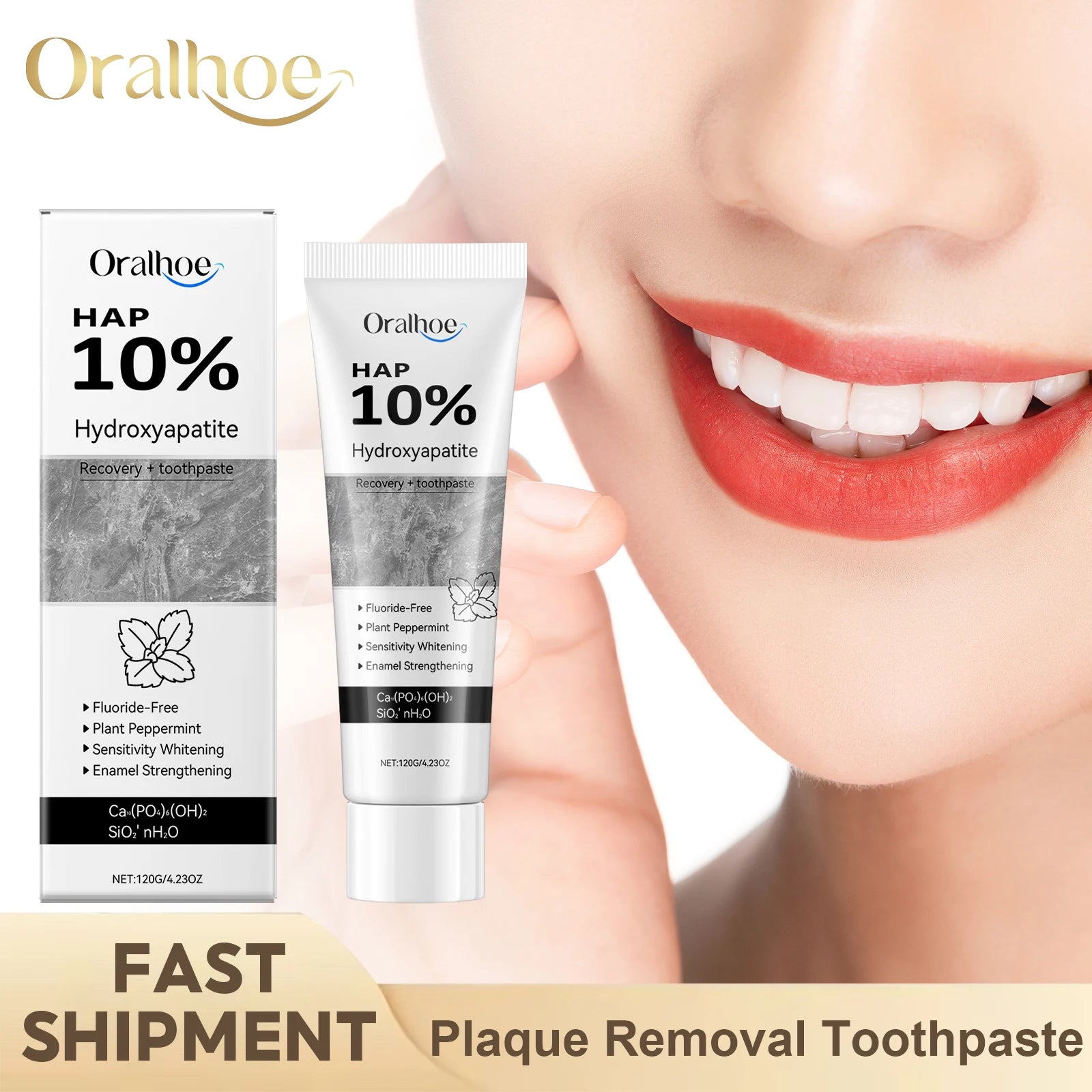 Tidesmit enamel repair teeth whitening toothpaste for stain removal and fresh breath