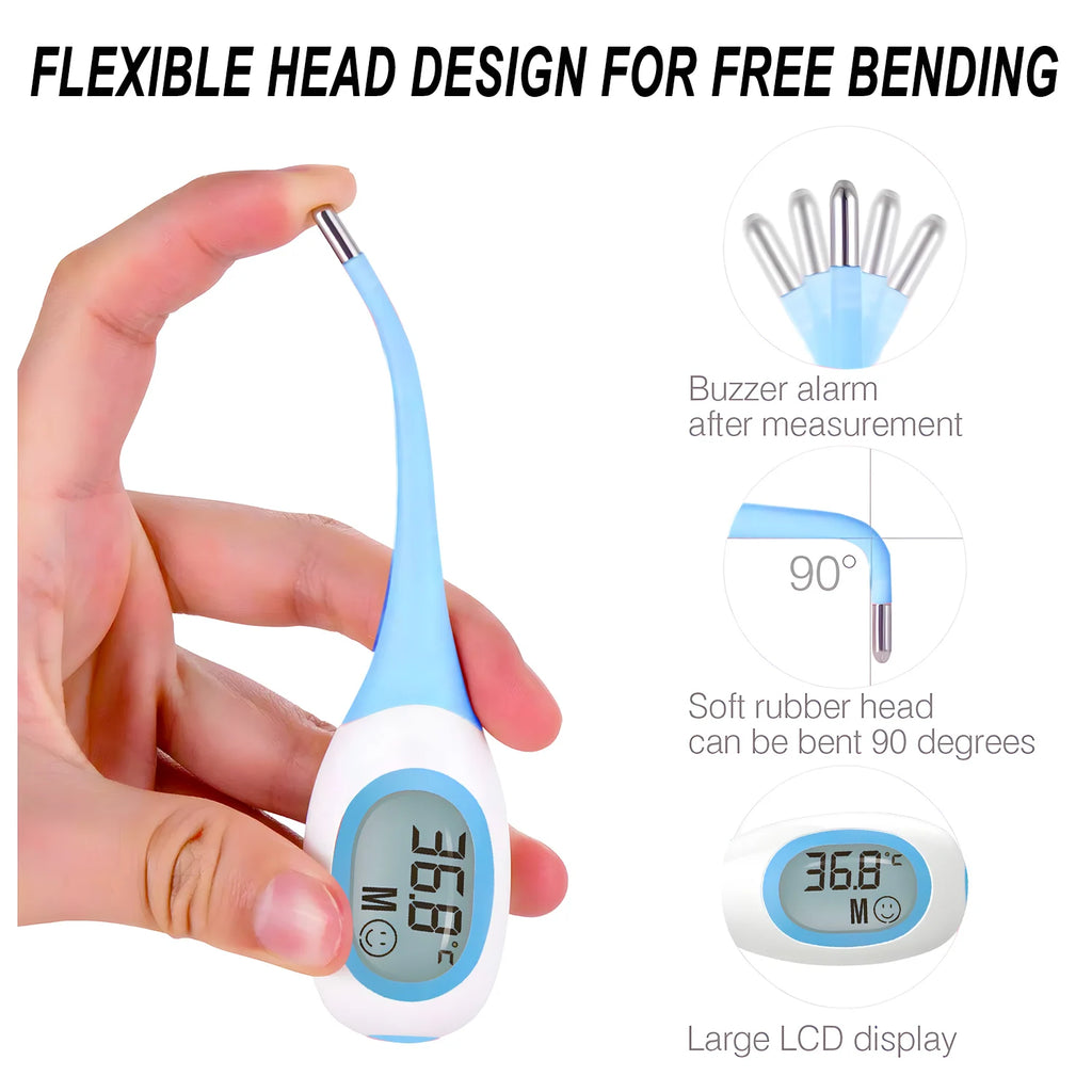Backlit Medical Temperature Infrared Non-contact Thermometer Forehead Thermomete LCD Display Fever Measure For Baby Adult