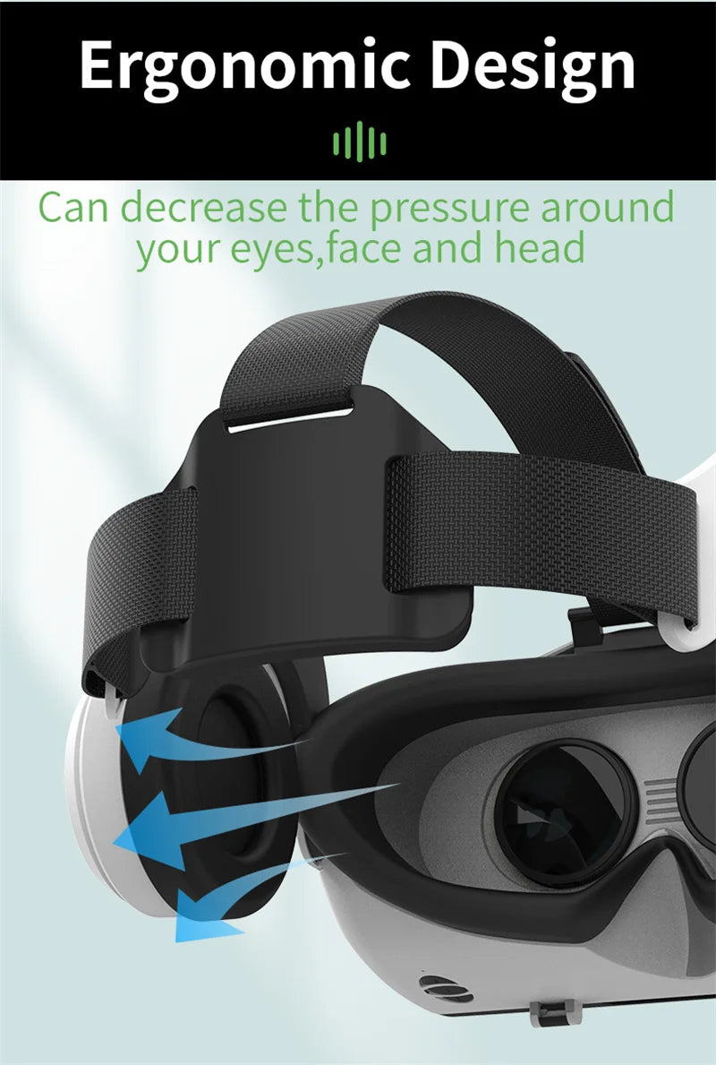 VR Headset for Smartphones - G06EB Immersive 3D Smart Glasses Tidesmit