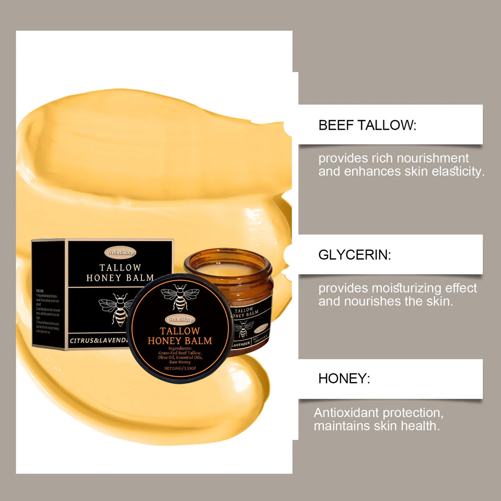 WoodSleep 100g Tallow Honey Moisturizer Gentle Moisturizing Moisturizing Dry Skin Moisturizing Refreshing Skin Cream