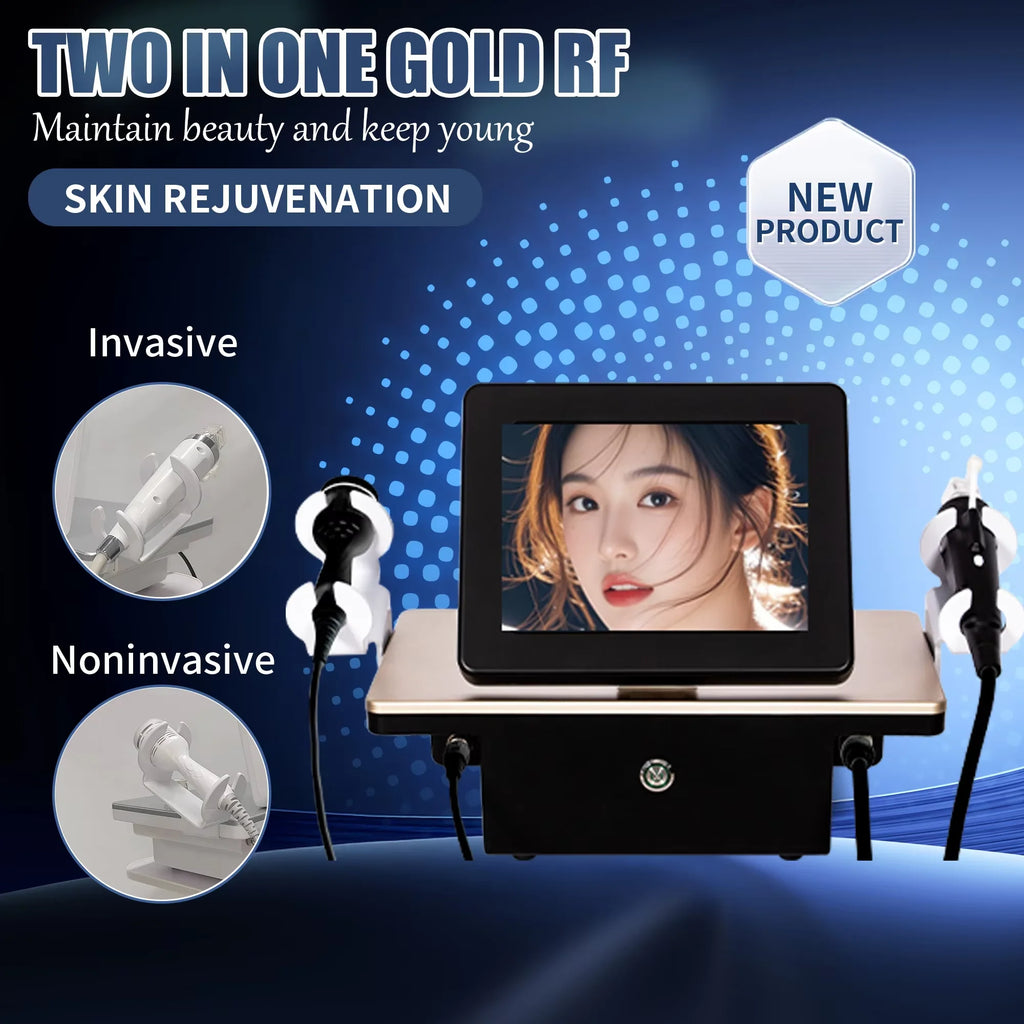 Fractional RF Microneedling Machine - 150W Pro Skin Tightening Device Scrubs Treatments Tidesmit