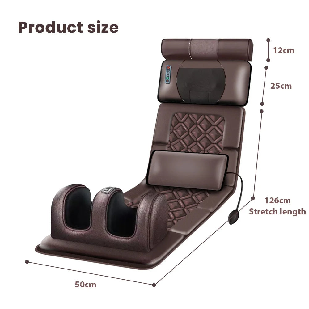 Full Body Massage Mat with Heat and Airbag Back Kneading - Tidesmit Massage Cushion Massager Poland Tidesmit