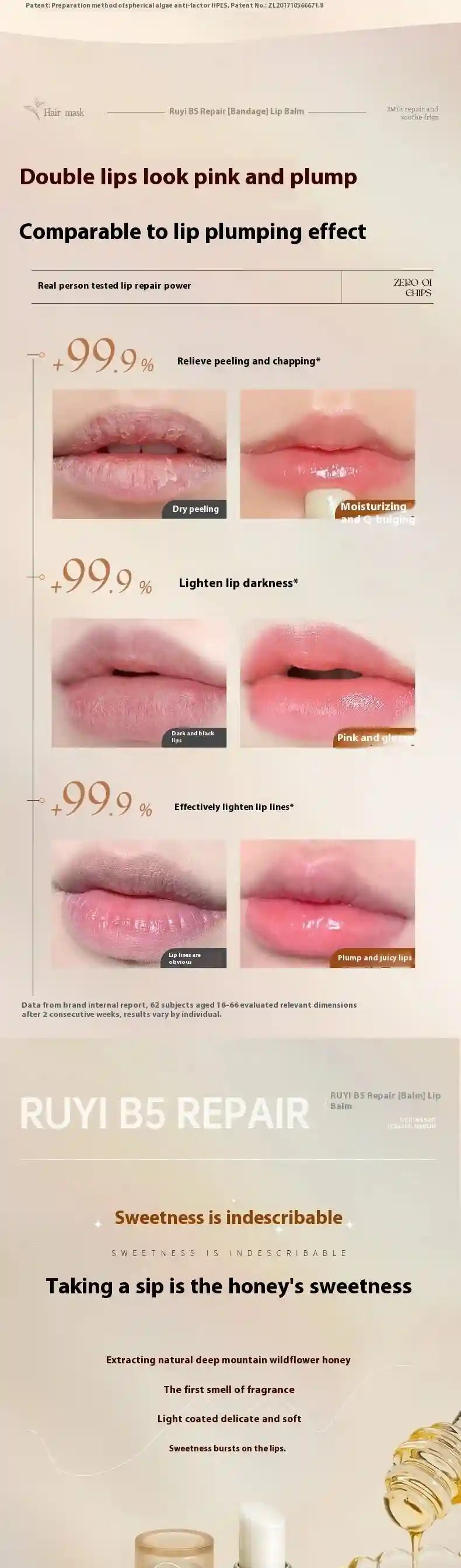 Moisturizing Lip Balm - Nourishing Lip Treatment for Chapped Lips Lip Care Tidesmit