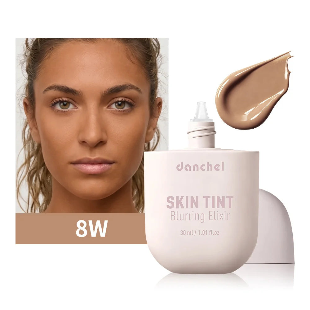 Tidesmit Skin Tint Blurring Elixir Foundation texture close-up showing hydrating full coverage for all skin tones