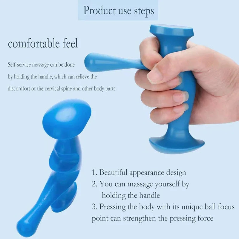 Trigger Point Muscle Massager – Manual Fascia Tool for Muscle Relief Back Massage Instrument Tidesmit