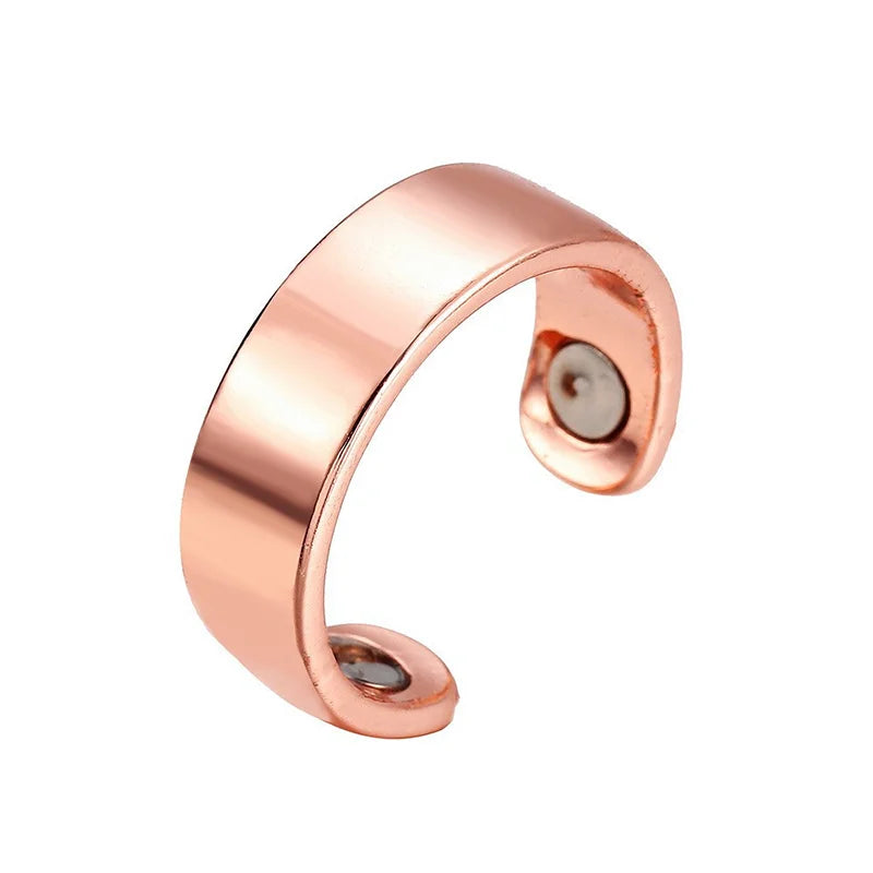Anti Snoring Acupressure Ring - Adjustable Natural Sleep Aid Tidesmit 2 Magnet Rose Gold Tidesmit