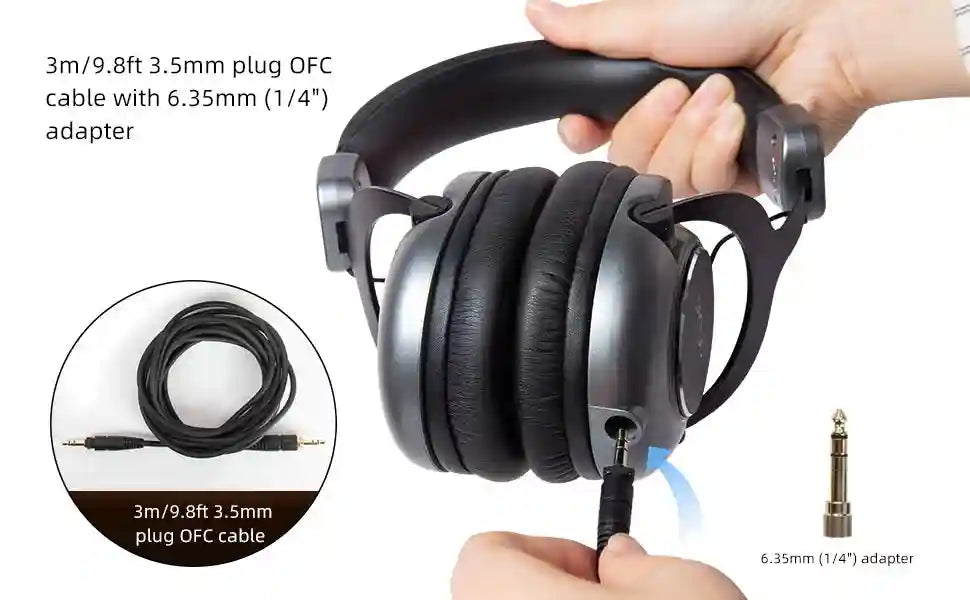 Studio Over-Ear Headphones with 50mm Neodymium Drivers - DH-1775 Tidesmit
