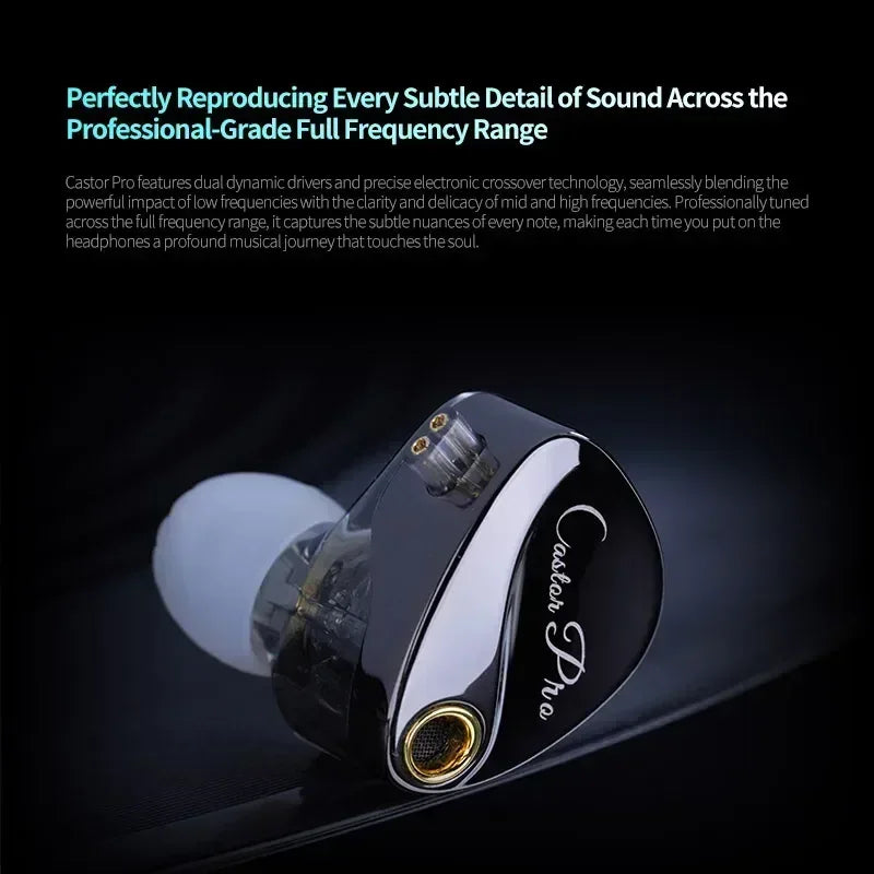 Tidesmit Dual Dynamic Driver Hi-Fi Wired In-Ear Monitors Tidesmit