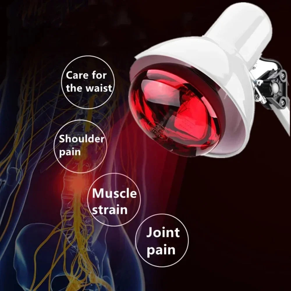 Infrared Physiotherapy Lamp 150W - Muscle Pain Relief & Wellness Device Relaxation Treatment Tidesmit