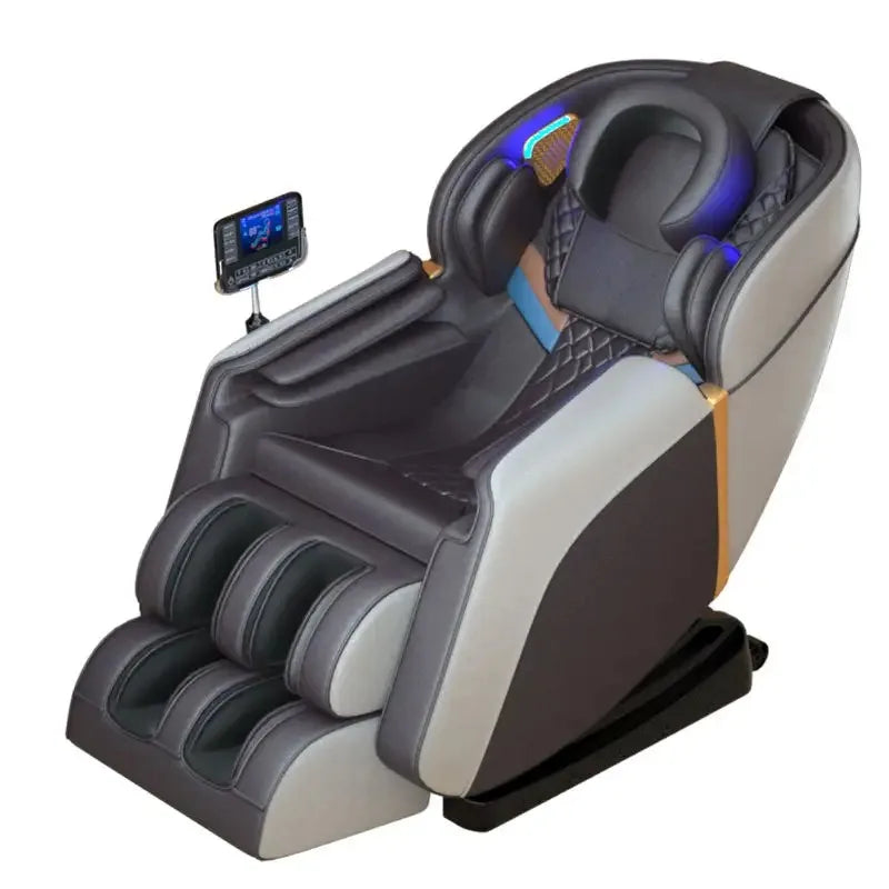 Zero Gravity Massage Chair with Bluetooth - Brown & Gold Full Body Massage Chairs Tidesmit