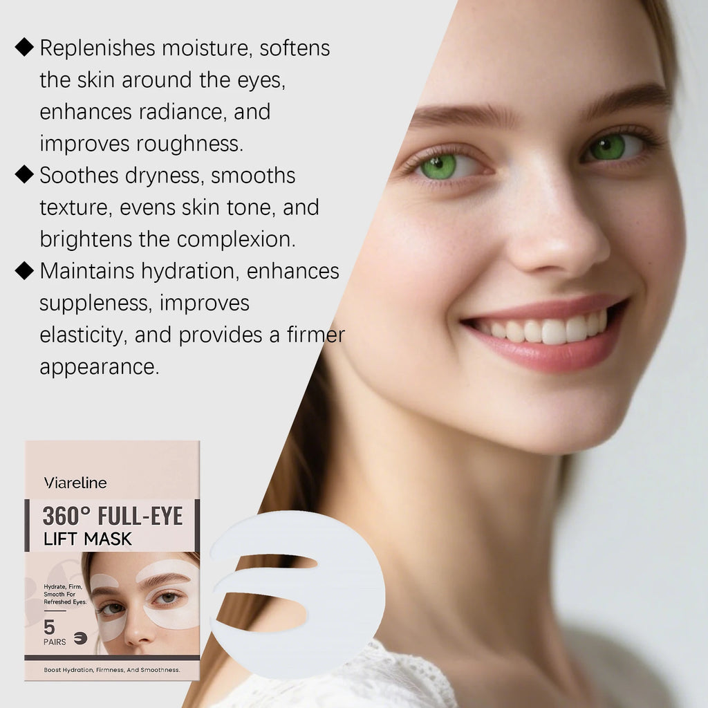 Tidesmit Viareline Vitamin C moisturizing under eye patches for dark circles and hydrating daily eye care detail view