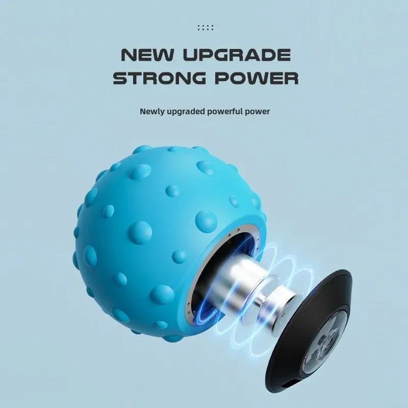 Vibrating Massage Ball for Muscle Recovery - Portable Therapy Tool Relaxation Treatment Tidesmit