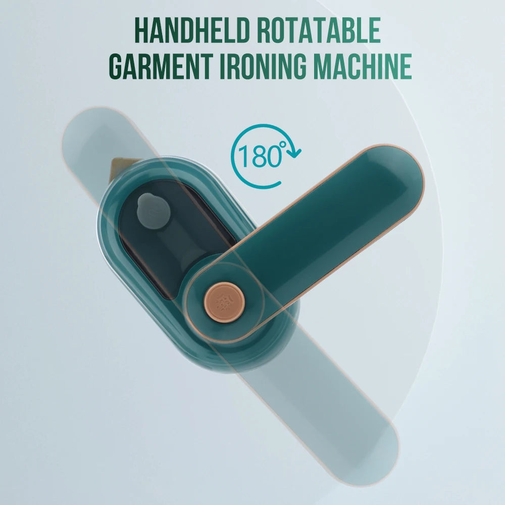 Tidesmit portable handheld garment steamer showing compact wet and dry ironing plate for travel laundry care