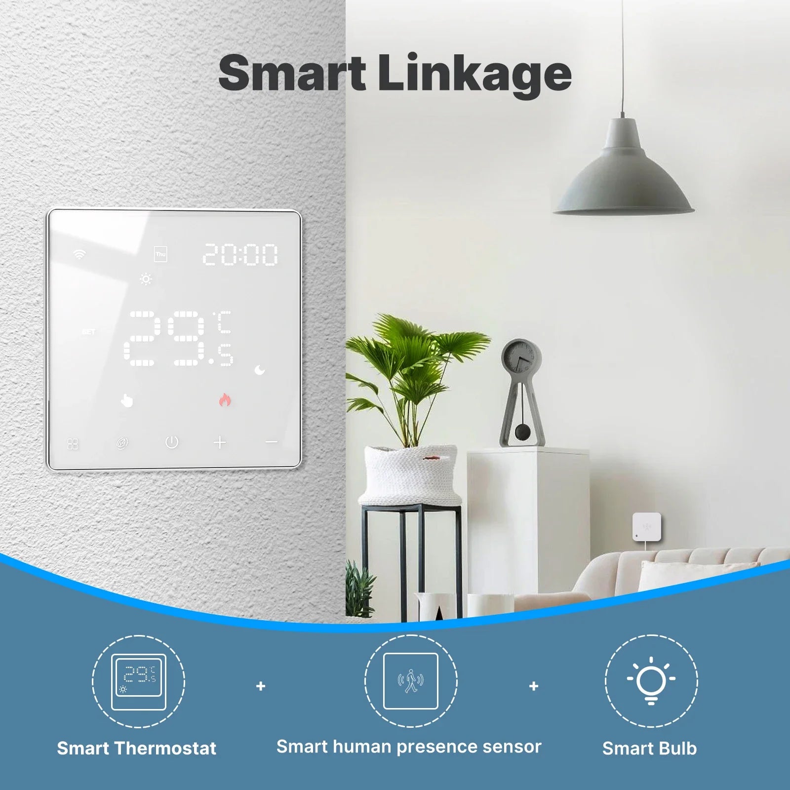 MOES Smart Tuya ZigBee WiFi Thermostat Programmable Controller Water Boiler Electric Heating Works with Alexa Google Assistant