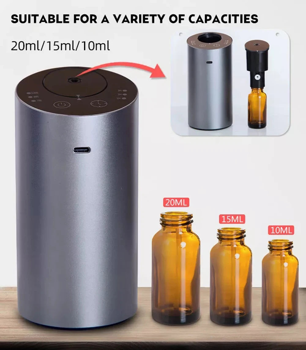 Waterless Aroma Essence Vaporizer Diffuser Nebulizer Room Fragrance Aromatherapy Diffuser Pure Essential Oils For Home