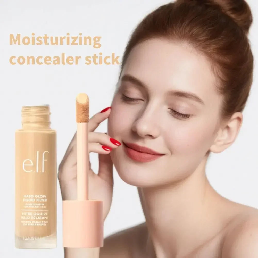 Tidesmit Halo Glow liquid filter highlighter and brightening primer texture swatch for radiant face makeup base