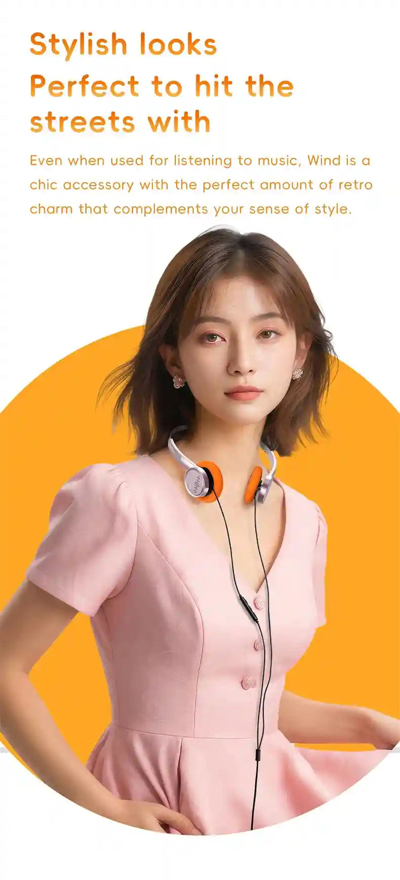 Wired On-Ear Headphones with Mic and 40mm Drivers - Tidesmit Tidesmit