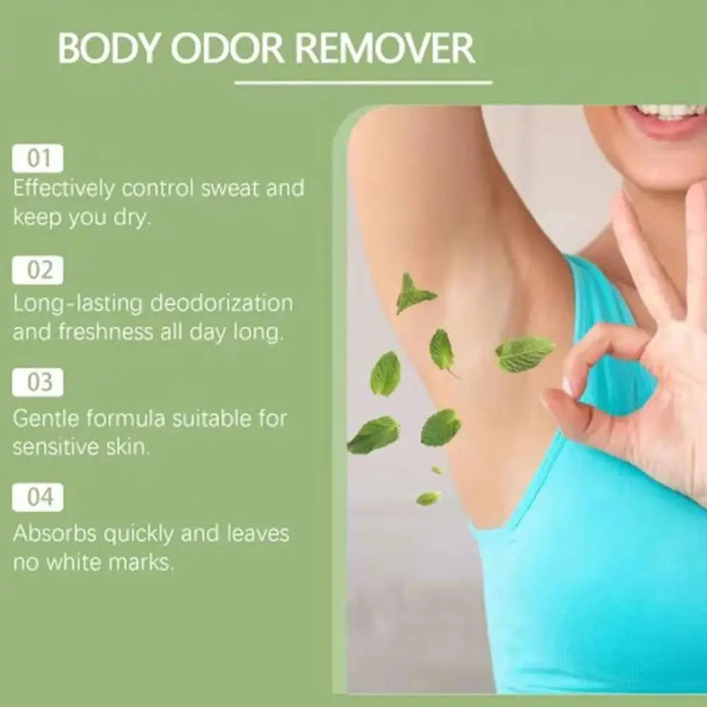 Tidesmit body odor removal cream for armpits and feet, providing long-lasting refreshing antiperspirant protection.