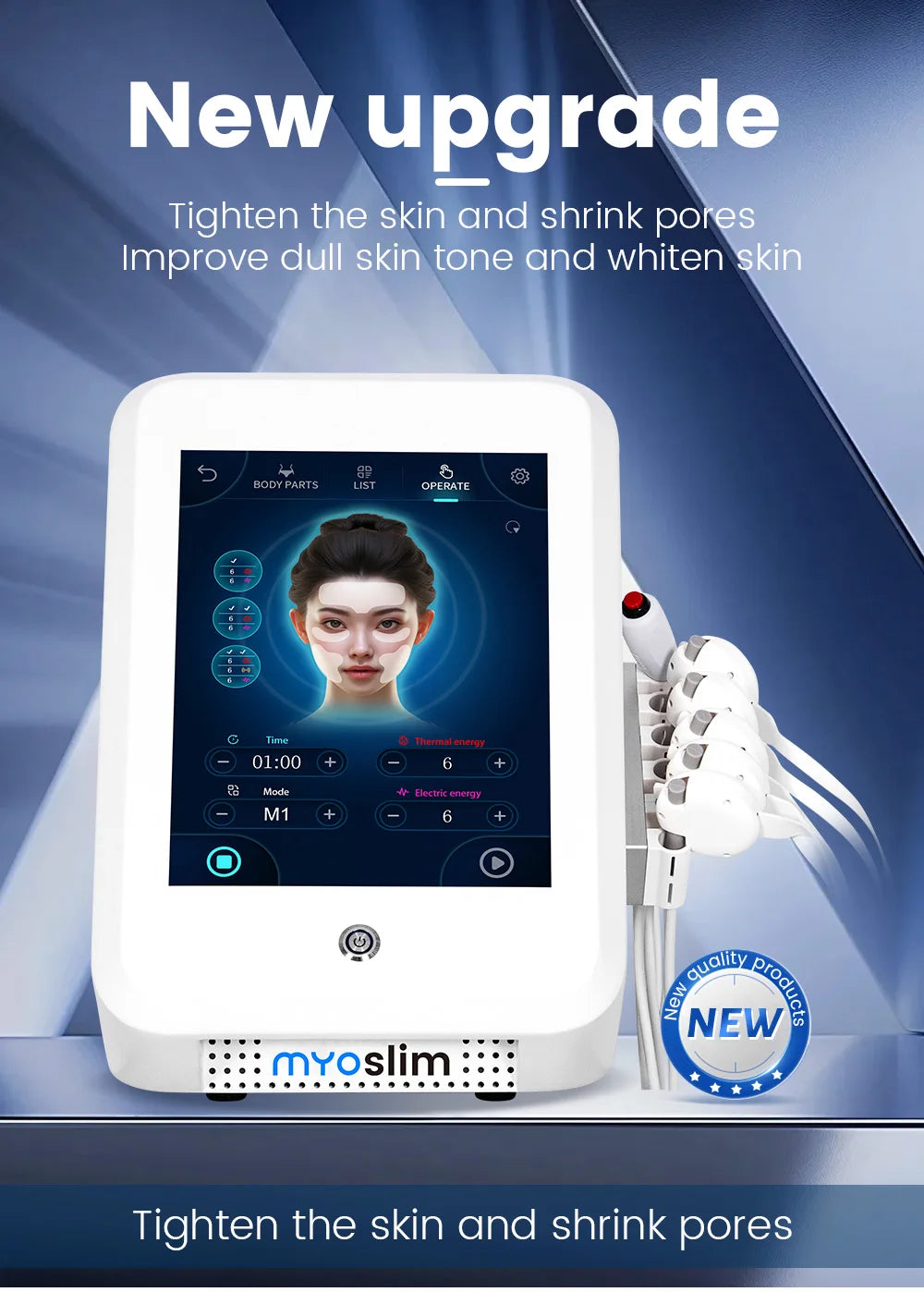 RF Skin Tightening & Face Lift Machine - Pro Sculpting Device Body Shaping Massage Equipment Tidesmit