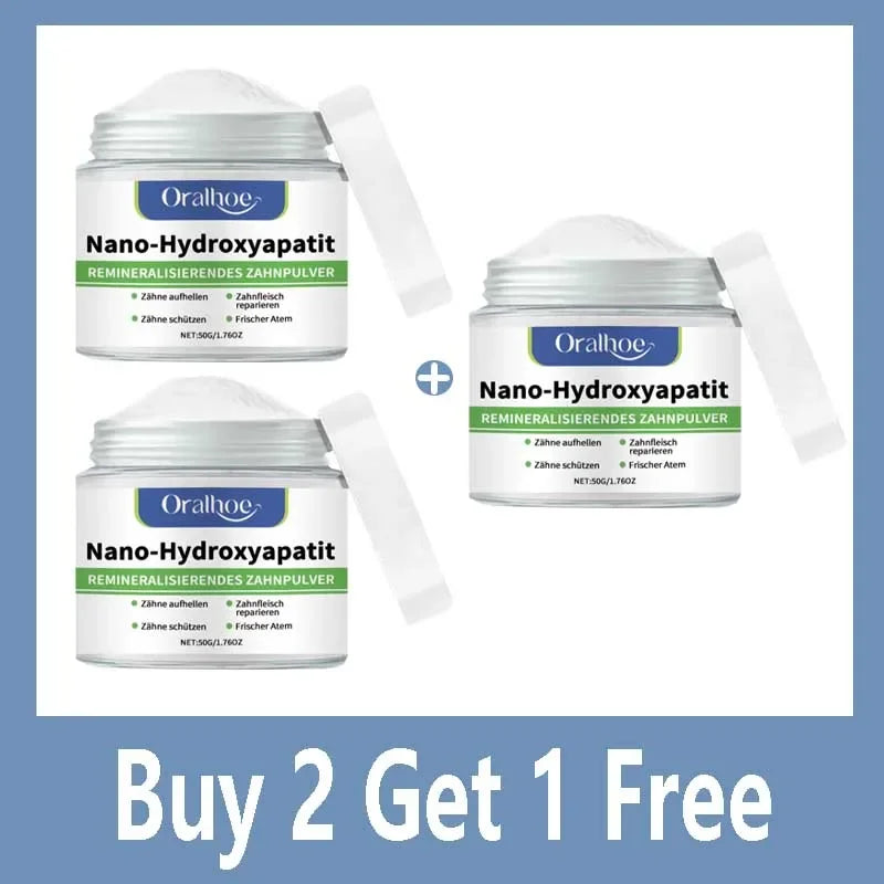Tidesmit winter whitening tooth powder with 10% hydroxyapatite for enamel repair and fresh cool mint breath