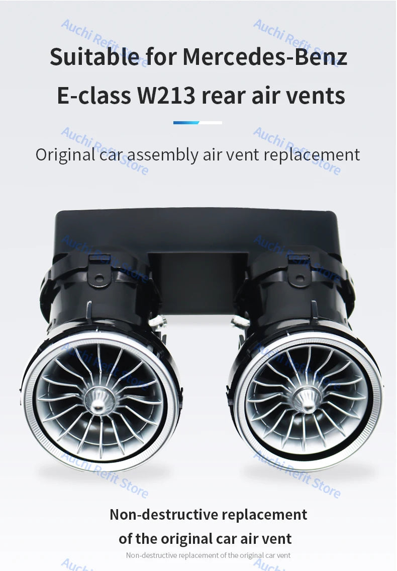 Mercedes-Benz W213 Ambient LED Air Vents with 3D Rotating Speaker Tidesmit