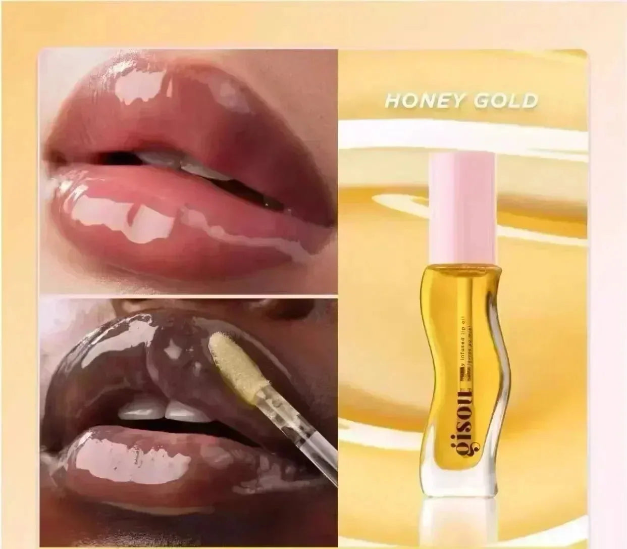 Moisturizing Lip Balm - Hydrating Plumping Treatment by Tidesmit Lip Care Honey gold China Mainland Tidesmit