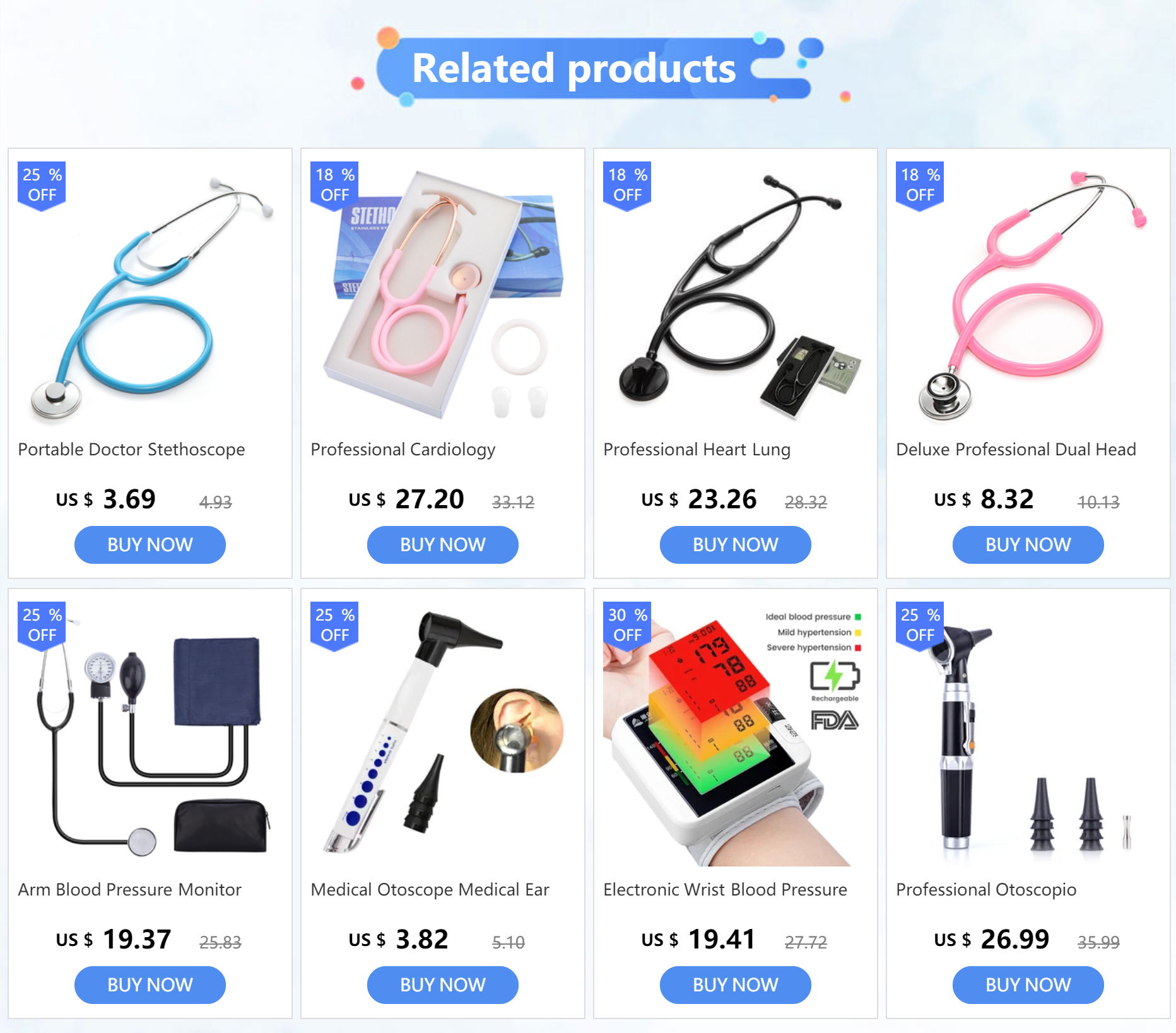 Arm Blood Pressure Monitor Diastolic Sphygmomanometer Doctor Stethoscope Sphygmomanometer Cuff Sphygmomanometer Health Monitor