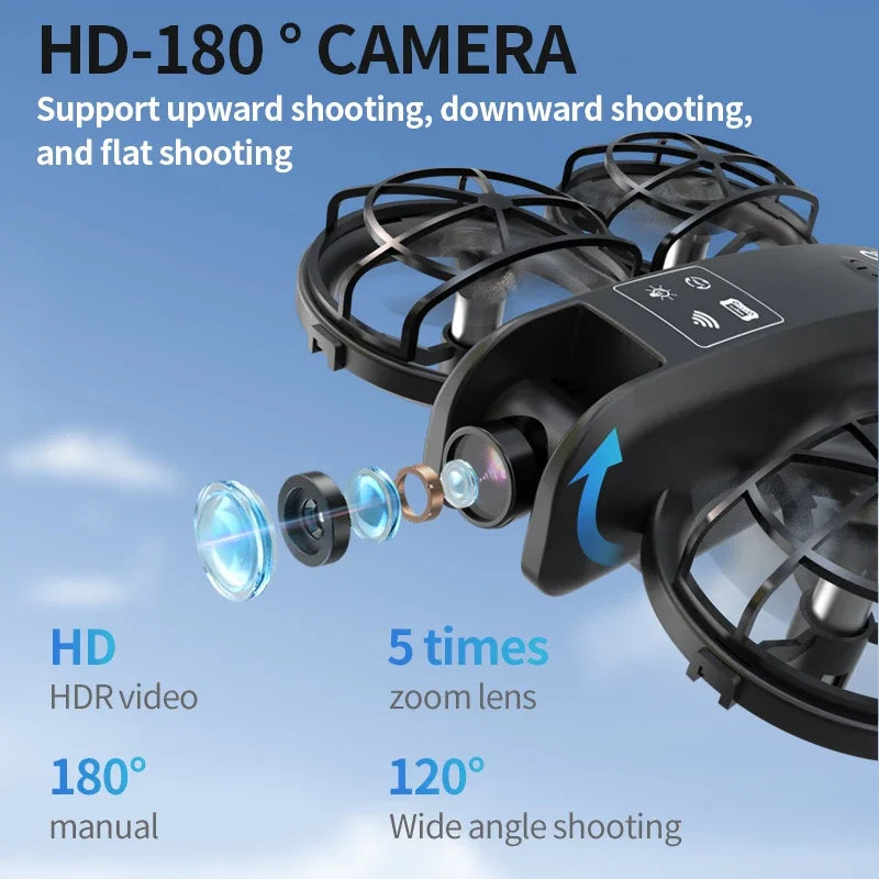 Mini Foldable Camera Drone with 4K Video - Compact Beginner Quadcopter Tidesmit